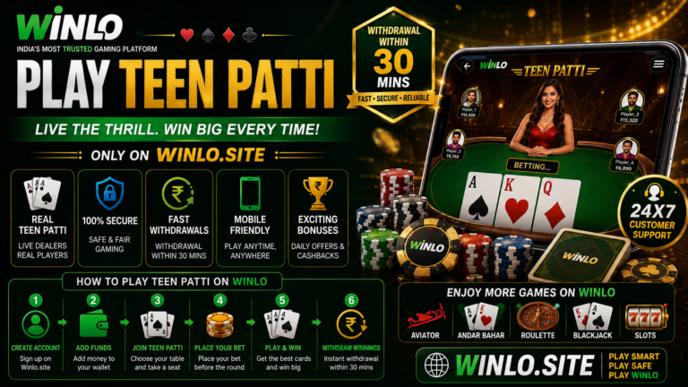 Play Teen Patti Online on Winlo